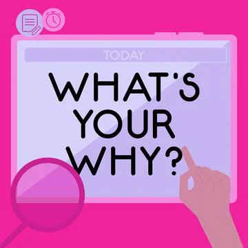 Conceptual display What's Your Why, Business concept annoyed and frustrated b Stock Illustration