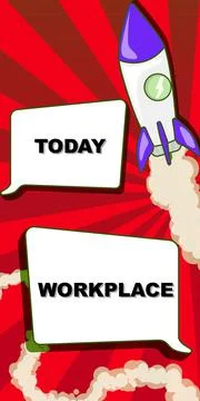 Conceptual display Workplace. Internet Concept Area where you can find busy Ilustración de archivo