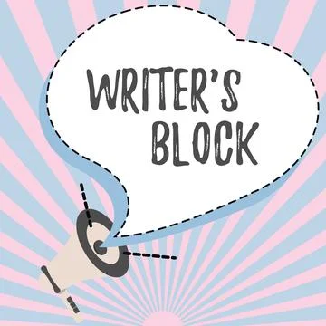 Conceptual display Writer S Block. Business idea Condition of being unable to 스톡 일러스트
