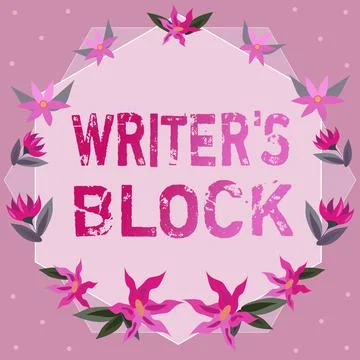 Conceptual display Writer S Block. Internet Concept Condition of being unable to 스톡 일러스트