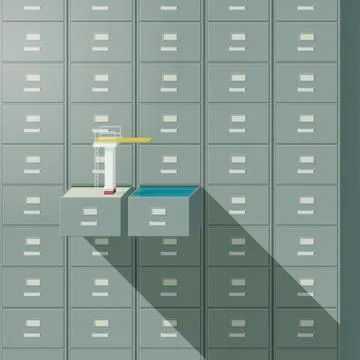 Conceptual diving board and pool Stock Illustration