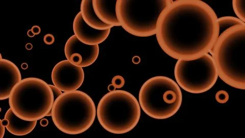 Conceptual DNA molecule model made of metal balls. Design. Spinning metal balls 스톡 일러스트