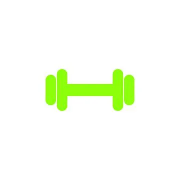 Conceptual Dumbell Icon Vector Design Colour Illustrazione stock