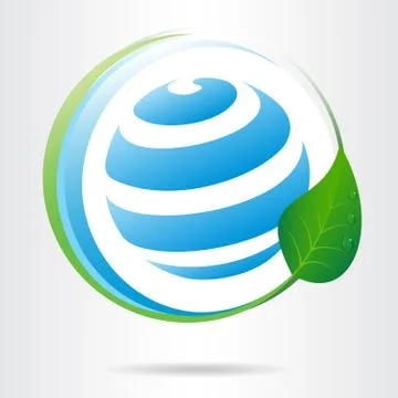 Conceptual eco icon. Stock Illustration