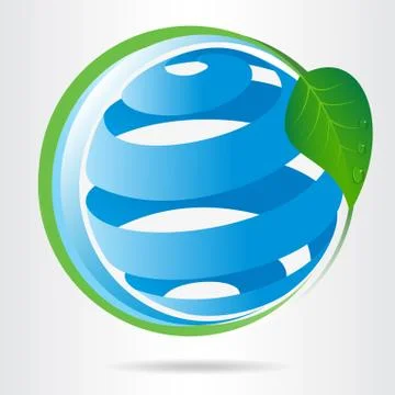 Conceptual eco icon. Stock Illustration