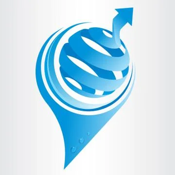 Conceptual eco icon. Stock Illustration