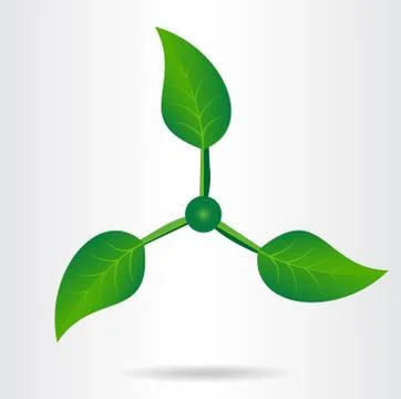 Conceptual eco icon. Stock Illustration
