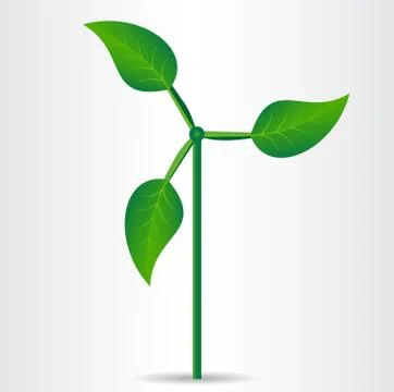 Conceptual eco icon. Stock Illustration
