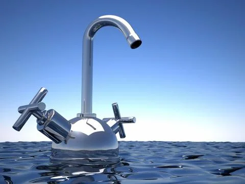 Conceptual faucet Stock-Illustration