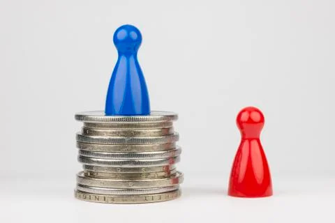 Conceptual financial position. Stock Photos