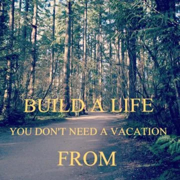 Conceptual forest landscape Stock Photos