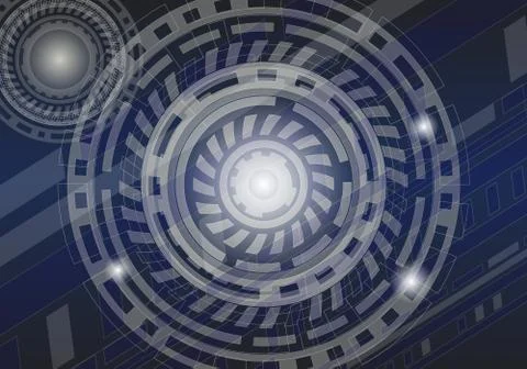 Conceptual, futuristic, mechanical engineer technology background made of Stock Illustration
