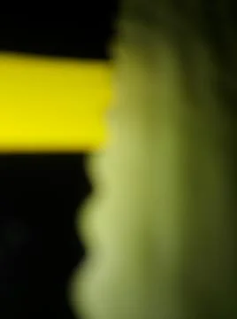 Conceptual green yellow pattern with different elements  with shadows and lig Stock Photos