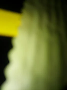 Conceptual green yellow pattern with different elements  with shadows and lig Stock Photos