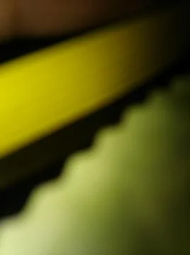 Conceptual green yellow pattern with different elements  with shadows and lig Stock Photos