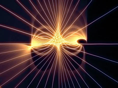 Conceptual Grid Lines Stock Illustration