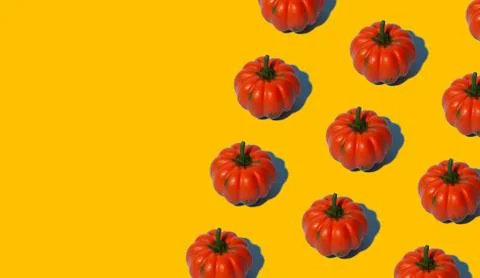 Conceptual halloween pattern with decorative pumpkin. Foto stock