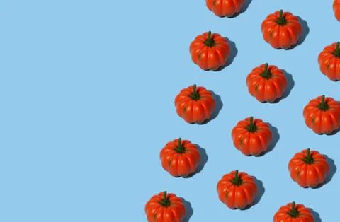 Conceptual halloween pattern with decorative pumpkin. Stock Photos