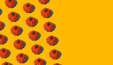 Conceptual halloween pattern with decorative pumpkin. Stock Photos