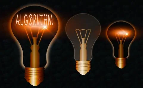 Conceptual hand writing showing Algorithm. Business photo text a method or set Stock Illustration