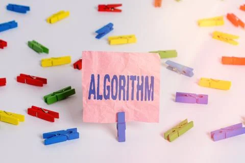 Conceptual hand writing showing Algorithm. Business photo text a method or set 写真素材