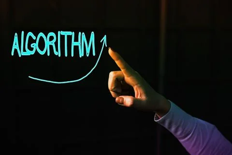 Conceptual hand writing showing Algorithm. Business photo text a method or set Stock Photos