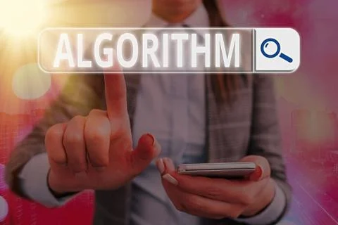 Conceptual hand writing showing Algorithm. Business photo text procedure for Stock Photos