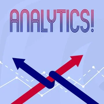 Conceptual hand writing showing Analytics. Business photo showcasing Data Stock Illustration