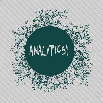 Conceptual hand writing showing Analytics. Business photo text Data Analysis Illustrazione stock