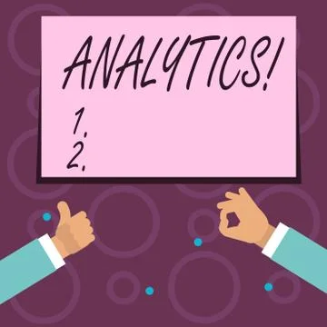 Conceptual hand writing showing Analytics. Business photo text Data Analysis Stock Illustration