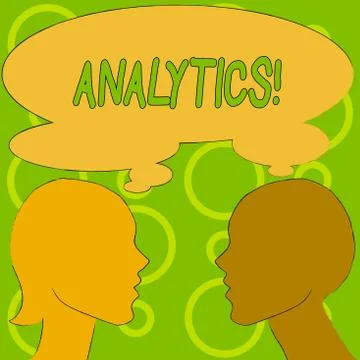 Conceptual hand writing showing Analytics. Business photo text Data Analysis Illustrazione stock