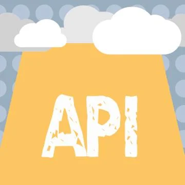 Conceptual hand writing showing Api. Business photo text Tools for building Stockillustratie