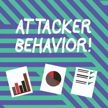 Conceptual hand writing showing Attacker Behavior. Business photo text analyze Stock Illustration