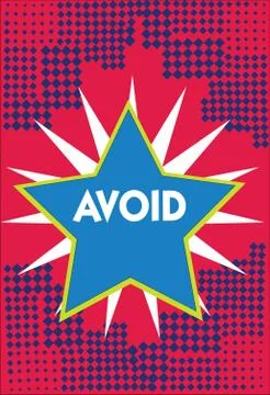 Conceptual hand writing showing Avoid. Business photo showcasing Contrive not Stock Illustration