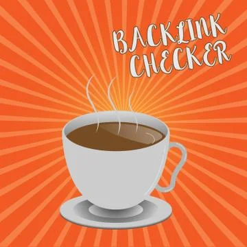 Conceptual hand writing showing Backlink Checker. Business photo showcasing Find イラスト素材