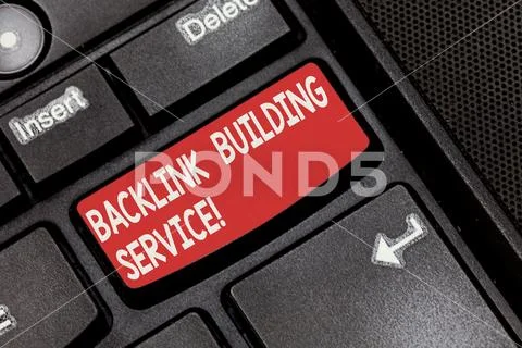 Conceptual hand writing showing Backlink Building Service. Business photo Stock Photos