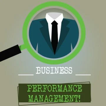 Conceptual hand writing showing Business Perforanalysisce Management. Business 스톡 일러스트