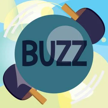 Conceptual hand writing showing Buzz. Business photo text Move quickly Stock Illustration