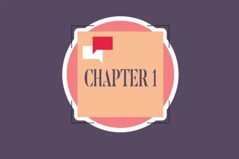 Conceptual hand writing showing Chapter 1. Business photo text Start od book Stock Illustration