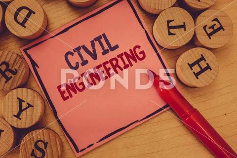 Conceptual hand writing showing Civil Engineering. Business photo text Planning Stock Photos