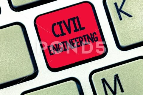 Conceptual hand writing showing Civil Engineering. Business photo text Planning Stock Photos
