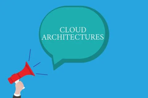 Conceptual hand writing showing Cloud Architectures. Business photo text Various 스톡 일러스트