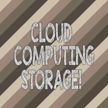 Conceptual hand writing showing Cloud Computing Storage. Business photo text Stockillustratie