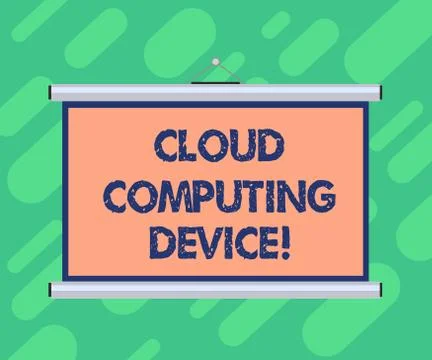 Conceptual hand writing showing Cloud Computing Device. Business photo イラスト素材