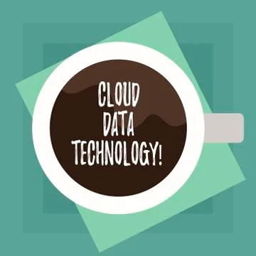 Conceptual hand writing showing Cloud Data Technology. Business photo text Save Stock Illustration