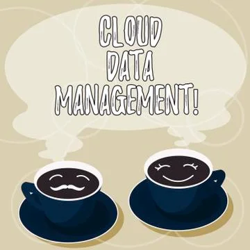 Conceptual hand writing showing Cloud Data Management. Business photo showcasing イラスト素材