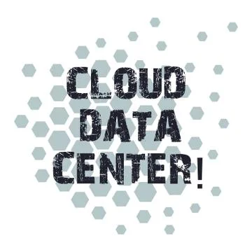 Conceptual hand writing showing Cloud Data Center. Business photo showcasing off 库存插图