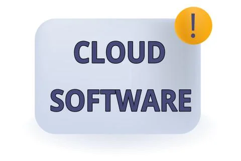 Conceptual hand writing showing Cloud Software. Business photo showcasing 스톡 일러스트