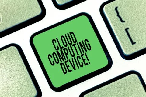 Conceptual hand writing showing Cloud Computing Device. Business photo Foto stock