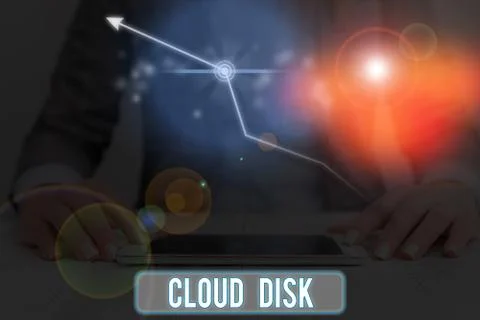 Conceptual hand writing showing Cloud Disk. Business photo text web base service Foto stock